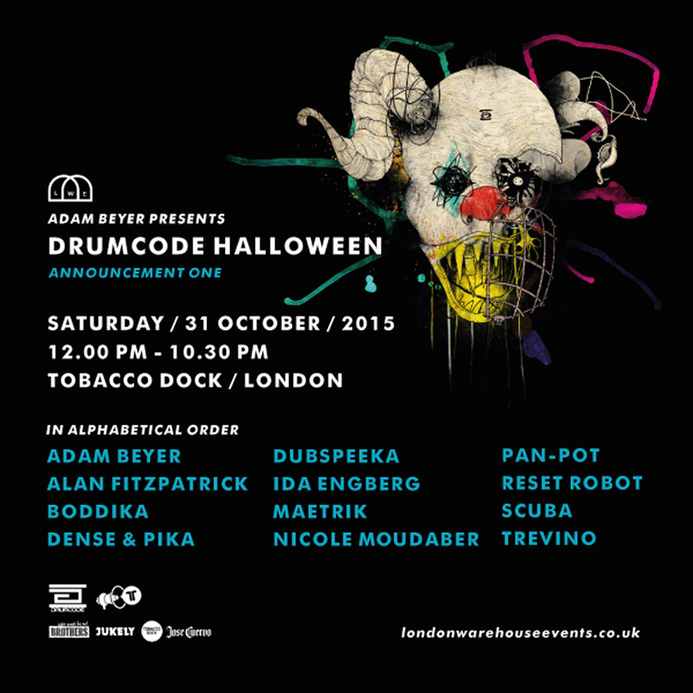 Adam Beyer presents Drumcode Halloween cover
