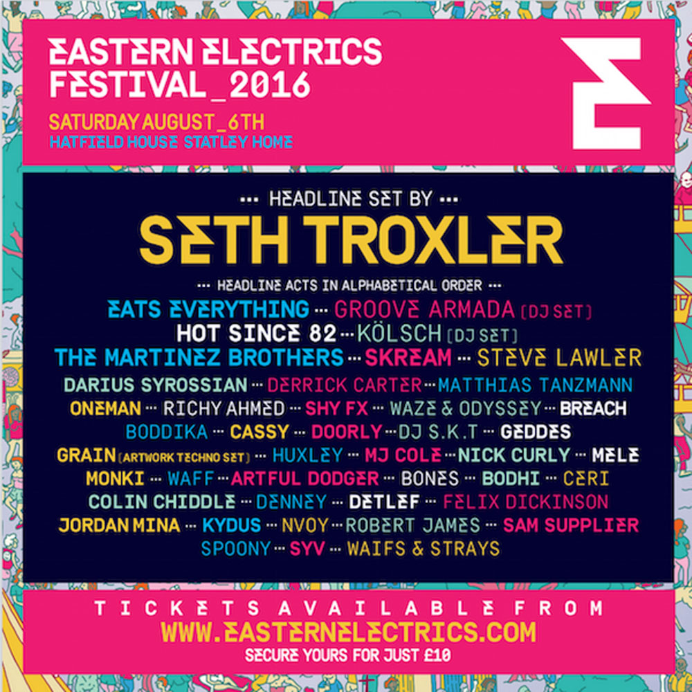 Idris Elba, Denis Sulta, Hauswerks, Normski and Geddes added to Eastern Electrics 2016 cover
