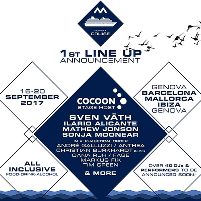 MDRNTY Cruise announces first acts including Sven Väth, Mathew and Tim Green and more cover
