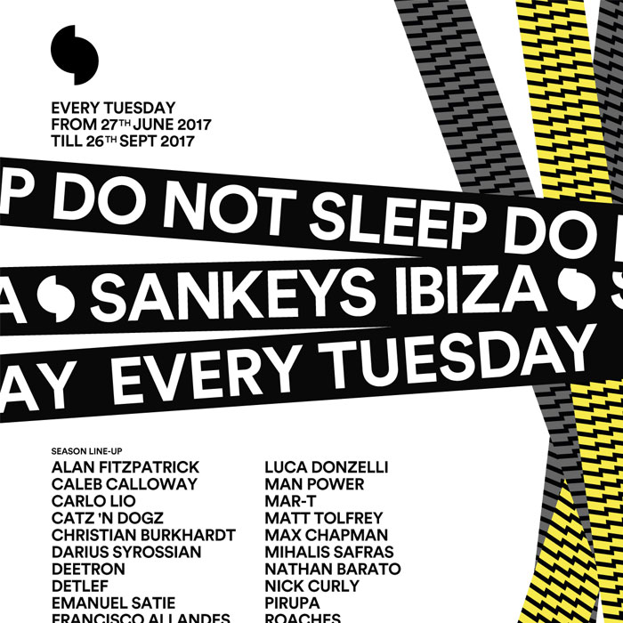 Do Not Sleep announce line ups for Tuesdays at Sankeys cover