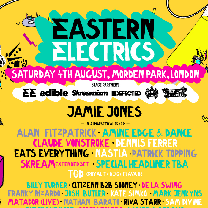 Eastern Electrics announce DAY TWO for Mixmag with Jamie Jones, Patrick Topping, Nastia, Eats Everything, Alan Fitzpatrick, Skream + TQD cover