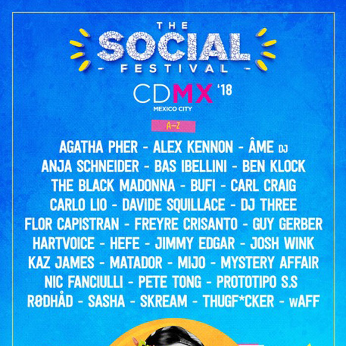 The Social Festival Mexico 2018 - Line Up cover