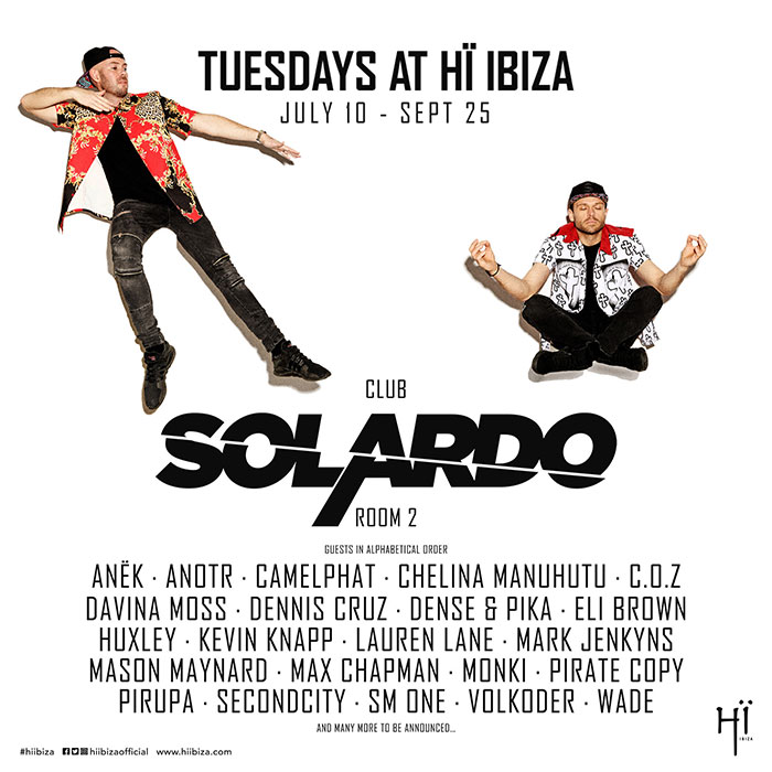 Hï Ibiza announces club Solardo season line-ups cover