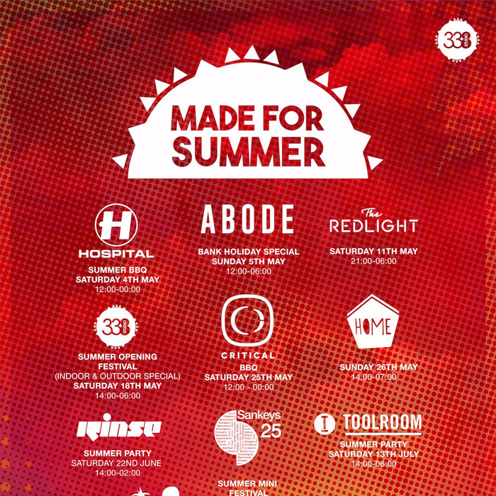Studio 338 have just announced a huge Made For Summer season of events cover