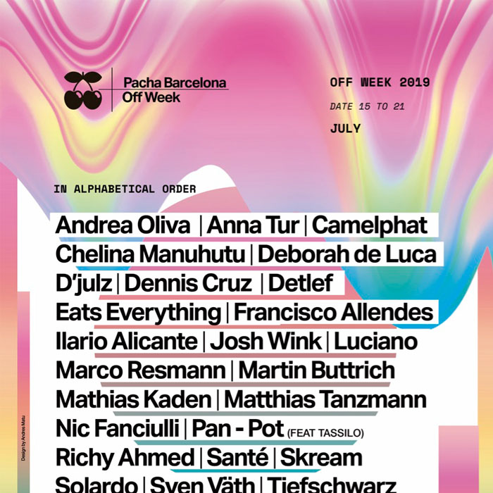 Pacha Barcelona unveils its full Off Week's line up for 2019 cover