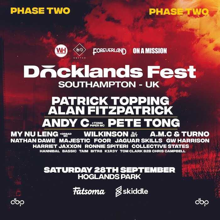 Docklands Festival Announces Patrick Topping, Alan Fitzpatrick and Pete Tong cover