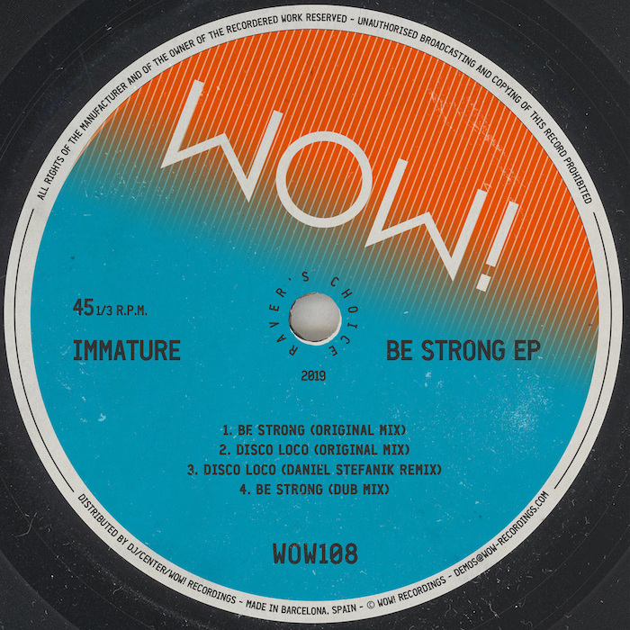 Immature - Be Strong EP cover
