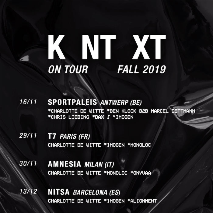 Charlotte De Witte takes KNTXT on Tour cover