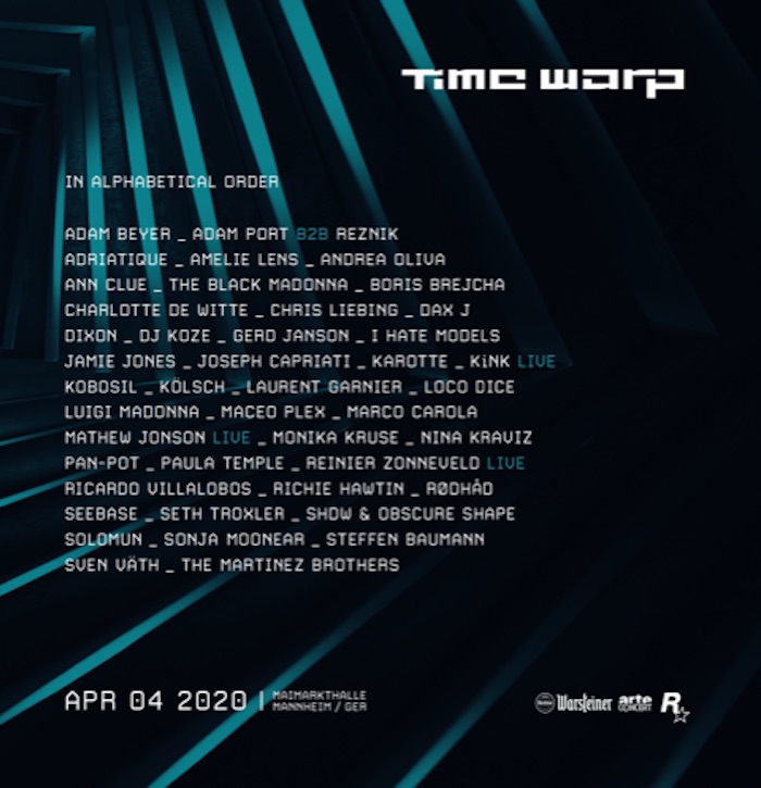 Time Warp Announces Headliners for 2020's Mannheim Edition cover