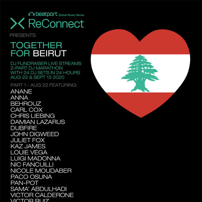 Beatport ReConnect presents 'Together for Beirut' cover