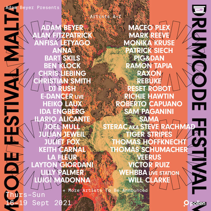 Adam Beyer announces Drumcode Festival Malta 2021 cover