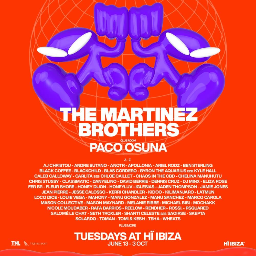 Hï Ibiza unveils trailblazing lineup for Tuesdays with The Martinez Brothers and Paco Osuna cover