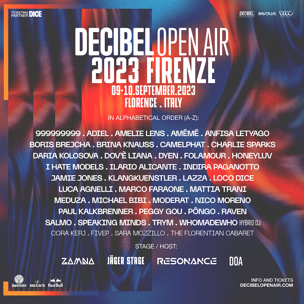 Decibel Open Air 2023: Unleashing the Electrifying Lineup with Michael Bibi, Amelie Lens, Jamie Jones, and More! cover