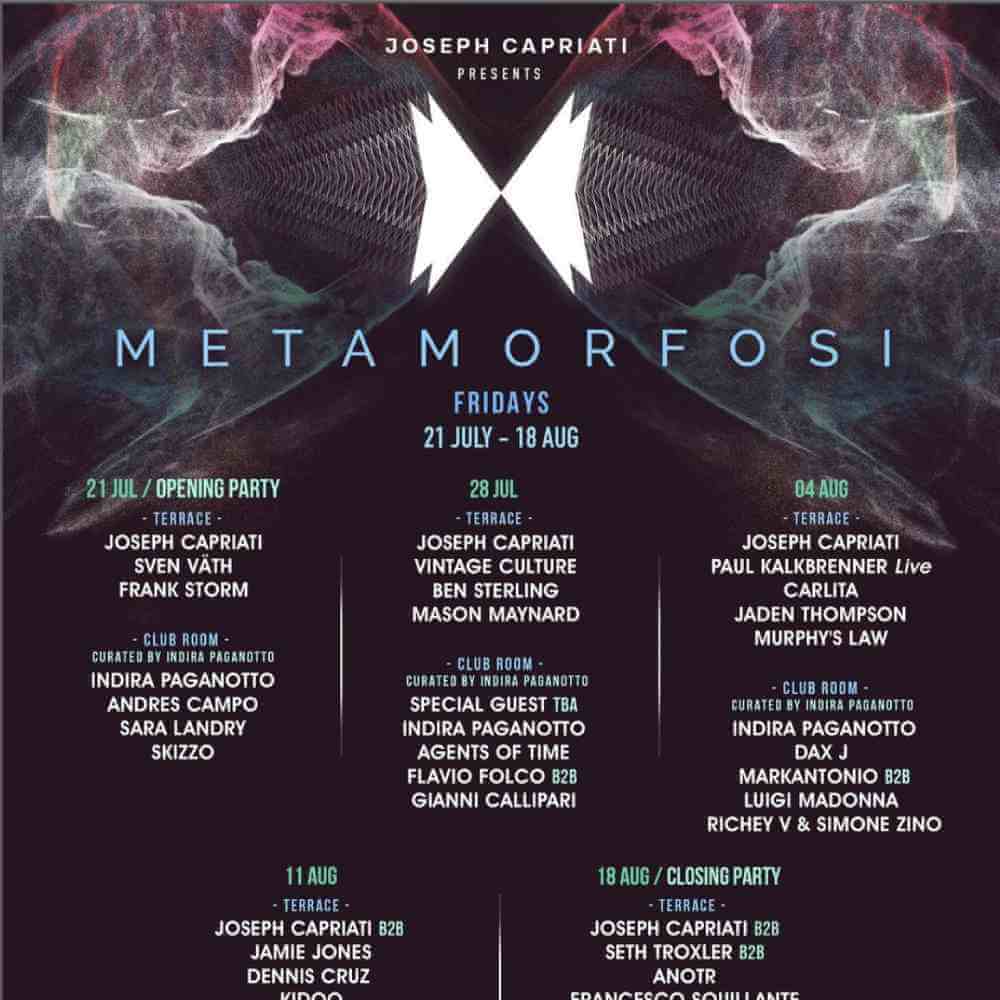 Unveiling Joseph Capriati's Metamorfosi at Amnesia cover