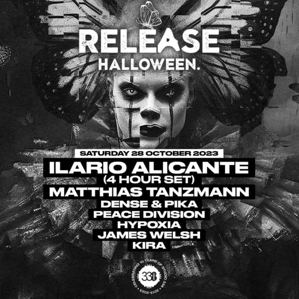 Studio 338 and release reveal Halloween party w/ Ilario Alicante, Matthias Tanzmann, Dense & Pika & Clive Henry cover