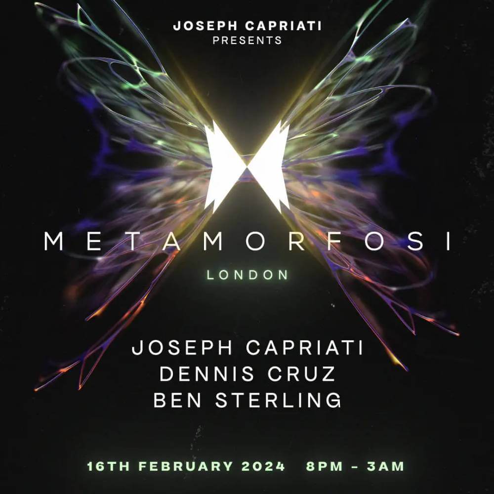 Joseph Capriati Metamorphic Takes London by Storm with Dennis Cruz and Ben Sterling cover